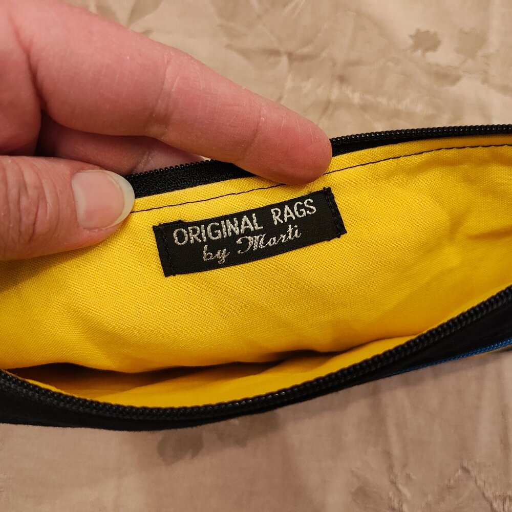 Original Rags by Marti Rainbow Birds Double Zip Pouch, Excellent Used Condition! - Picture 6 of 8